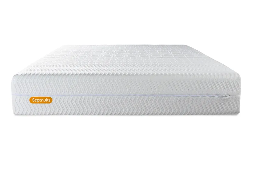 Ensemble Matelas Sommier 180x200 cm - 2 Sommiers Gris - Memo Bio