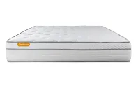 Ensemble Matelas Sommier 160x200 cm - 2 Sommiers Blanc - Memo Luxe Ensemble Matelas Sommier 160x200 cm - 2 Sommiers Blanc - Memo Luxe