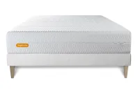 Ensemble Matelas Sommier 160x200 cm - Sommier Blanc (en kit) - Memo Bio Ensemble Matelas Sommier 160x200 cm - Sommier Blanc (en kit) - Memo Bio