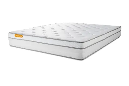 Matelas 140x190 cm Ressorts ensach&eacute;s et M&eacute;moire de forme - Memo Luxe