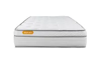 Ensemble Matelas Sommier 90x200 cm - Sommier Gris (déjà monté) - Memo Luxe Ensemble Matelas Sommier 90x200 cm - Sommier Gris (déjà monté) - Memo Luxe