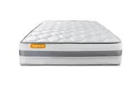 Ensemble Matelas Sommier 90x190 cm - Sommier Blanc (déjà monté) - Memo Spring Ensemble Matelas Sommier 90x190 cm - Sommier Blanc (déjà monté) - Memo Spring