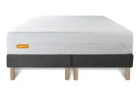 Ensemble Matelas Sommier 180x200 cm - 2 Sommiers Gris - Memo Bio Ensemble Matelas Sommier 180x200 cm - 2 Sommiers Gris - Memo Bio