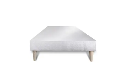 Sommier Tapissier 90x200 cm - Toile - Blanc