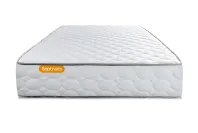 Ensemble Matelas Sommier 90x190 cm - Sommier Gris (en kit) - Memo Ensemble Matelas Sommier 90x190 cm - Sommier Gris (en kit) - Memo