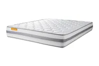 Ensemble Matelas Sommier 140x190 cm - Sommier Blanc (en kit) - Memo Spring Ensemble Matelas Sommier 140x190 cm - Sommier Blanc (en kit) - Memo Spring