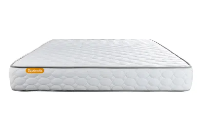 Ensemble Matelas Sommier 180x200 cm - 2 Sommiers Blanc - Memo