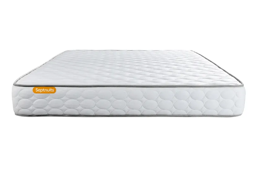 Ensemble Matelas Sommier 160x200 cm - Sommier Gris (déjà monté) - Memo