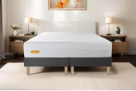 Ensemble Matelas Sommier 200x200 cm - 2 Sommiers Gris - Memo Bio Ensemble Matelas Sommier 200x200 cm - 2 Sommiers Gris - Memo Bio