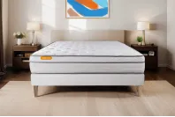 Matelas 140x190 cm Ressorts ensachés et Mémoire de forme - Memo Luxe Matelas 140x190 cm Ressorts ensachés et Mémoire de forme - Memo Luxe
