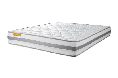 Matelas 160x200 cm Ressorts ensach&eacute;s et M&eacute;moire de forme - Memo Spring