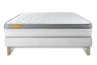 Ensemble Matelas Sommier 140x200 cm - Sommier Blanc (déjà monté) - Memo Zen Ensemble Matelas Sommier 140x200 cm - Sommier Blanc (déjà monté) - Memo Zen