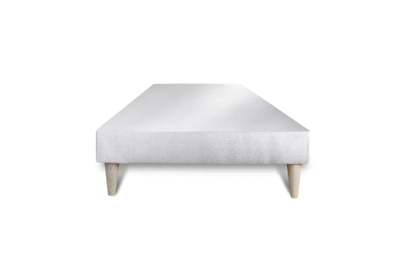 Ensemble Matelas Sommier 90x200 cm - Sommier Blanc (déjà monté) - Memo Plus