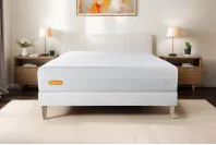Ensemble Matelas Sommier 180x200 cm - Sommier Blanc (en kit) - Memo Bio Ensemble Matelas Sommier 180x200 cm - Sommier Blanc (en kit) - Memo Bio